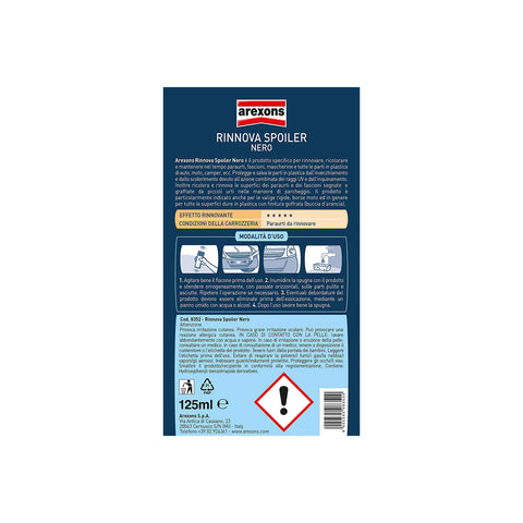 immagine-3-arexons-rinnova-spoiler-plastiche-auto-125ml-ean-8002565083520