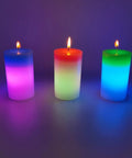 immagine-3-oem-candela-cilindrica-bicolore-sfumata-12cm-rosabordeaux-ean-4029811464951