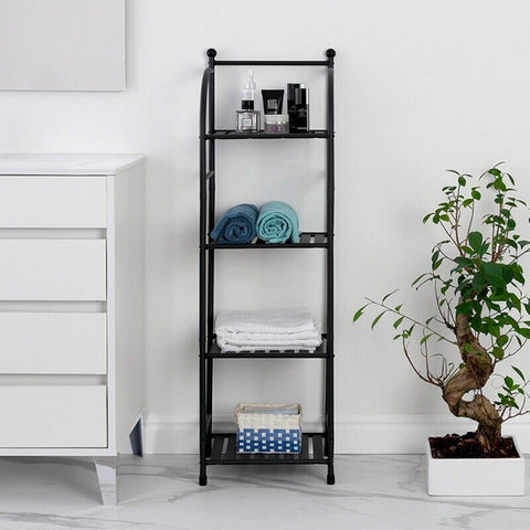 Portaoggetti IDesign Vienna - Cestino Metallico Per Bagno, 18.8x23.9x14.5 Cm, Nero Opaco, Per Cosmetici E Asciugamani - Foto 2