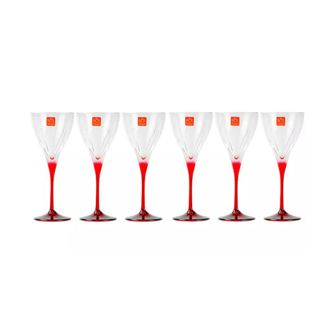 Set 6 Calici Cristallo Vino Rosso in Tavola e Cucina Set 6 Calici Cristallo Vino Rosso in Tavola e Cucina