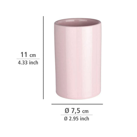 immagine-4-wenko-bicchiere-porta-spazzolino-in-ceramica-rosa-ean-4008838163399