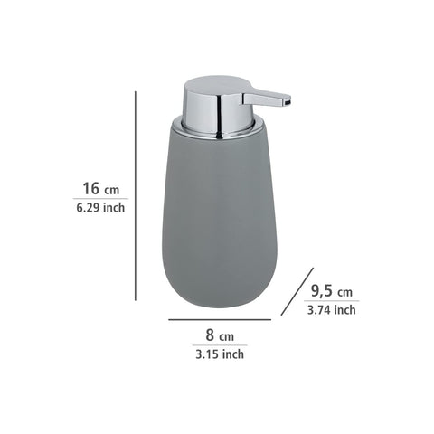 immagine-4-wenko-dispenser-sapone-in-ceramica-grigio-320ml-ean-4008838256060