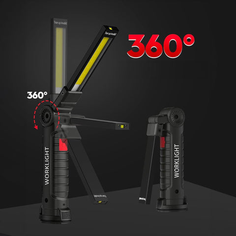 Eaxus® Lampada Da Tavolo A LED 3in1 - Lampada Da Comodino Flessibile USB O A Batteria, Bianca - Foto 7