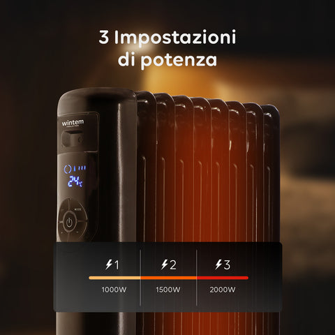 ARIETE 834 RADIATORE AD OLIO 9 ELEMENTI 2000W 3 POTENZE COLORE BIANCO ARIETE 834 RADIATORE AD OLIO 9 ELEMENTI 2000W 3 POTENZE COLORE BIANCO