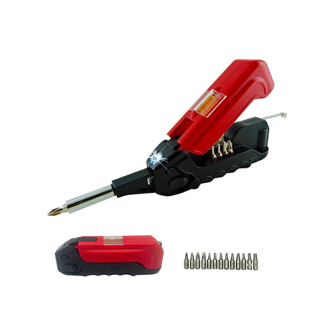 Utensile Multiuso 17 in 1 con Livella, Metro, Martello, Luce e Cacciavite